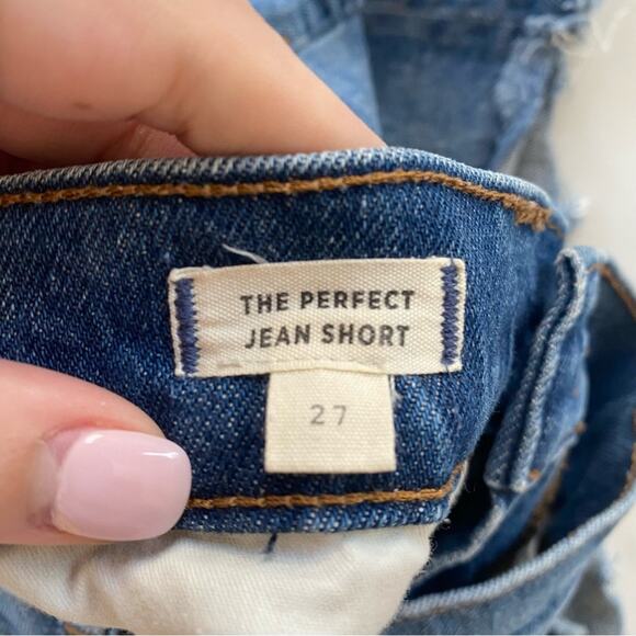 Madewell The Perfect Jean Shorts in Rayburn Wash Size 27 Gently Used - Picture 4 of 6